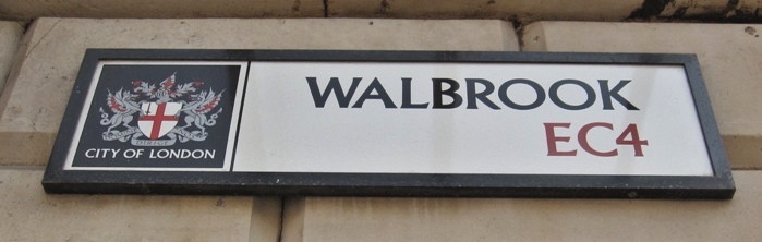 Walbrook EC4 named after the lost River Walbrook