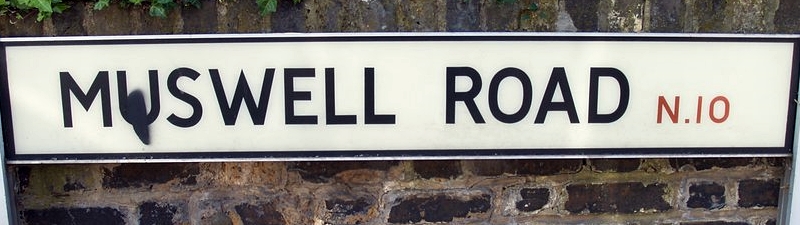 London's Lost Rivers - water related streetnames - Muswell Road, N10 