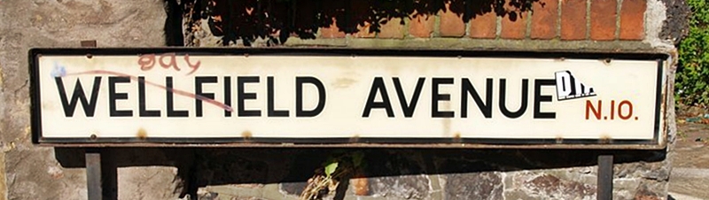 Muswell Stream. London's Lost Rivers - water related streetnames - Wellfield Road, N10 