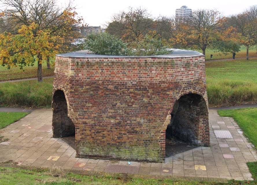 A limekiln in Burgess Park in Camberwell that used to be the Grand Surrey Canal