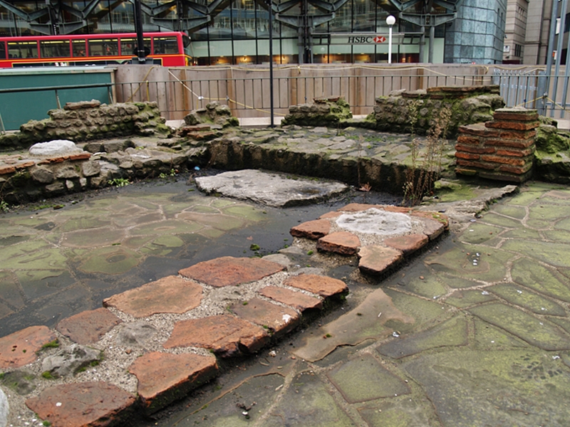 The Romans built built the Temple of Mithras on the east bank of the River Walbrook in the middle of the 3rd century AD