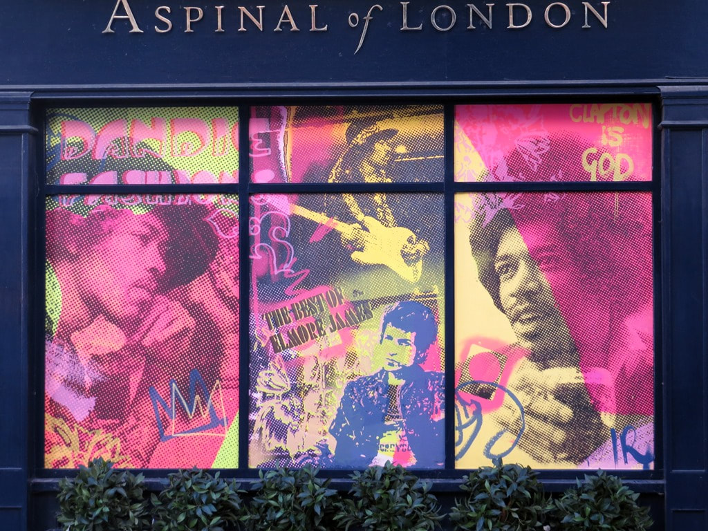 Jimi Hendrix and Handel museum in Brook Street along the River Tyburn in Mayfair