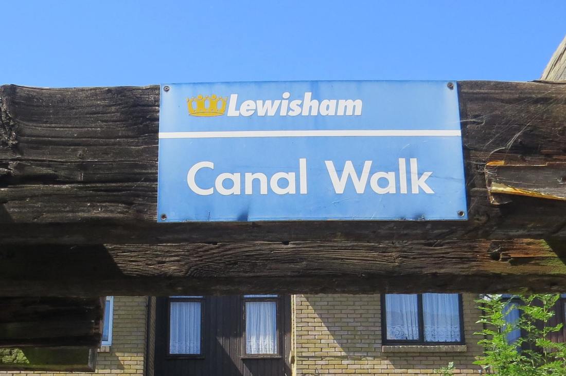 Canal Walk in Sydenham in Lewisham Borough, a clue of the long lost Croydon Canal in SE London 