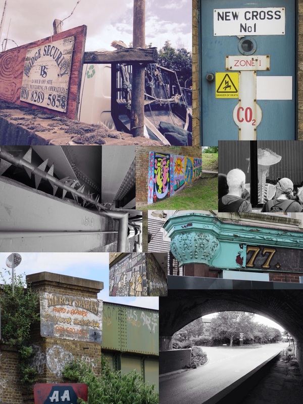 Pictures  along the Grand Surrey Canal Walk from Peckham to Rotherhithe with Paul Talling author of London's Lost Rivers and Derelict London